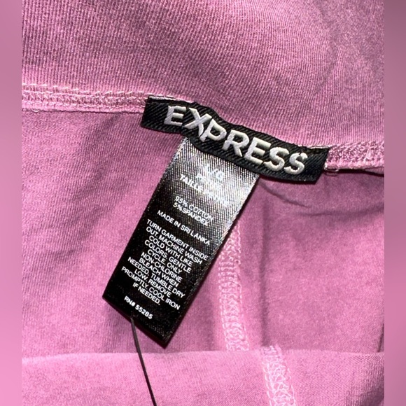 NWT! EXPRESS Maroon Petite Leggings size Large✨ - Picture 7 of 8
